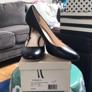 New! Coach Black Heels! IOB